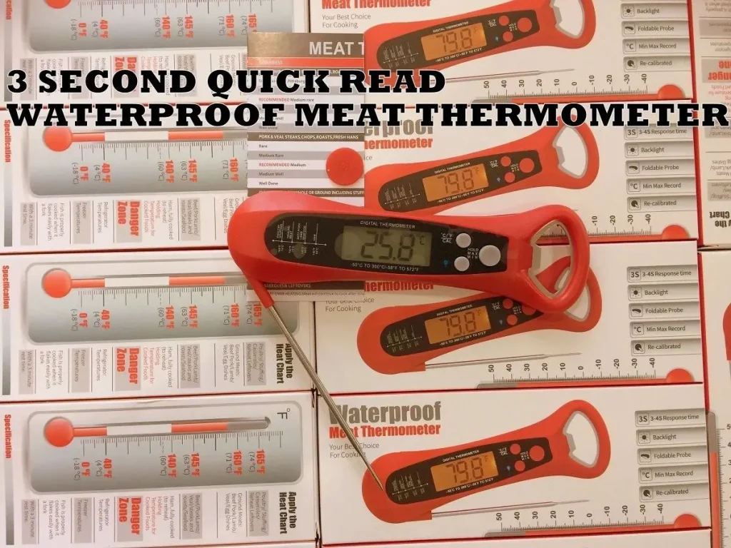 QUICK READ WATERPROOF MEAT THERMOMETER